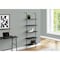 Monarch Specialties Bookshelf, Bookcase, Etagere, Ladder, 5 Tier, 72"H, Office, Bedroom, Metal, Black Marble Look, Black I 3684 - alternate 6